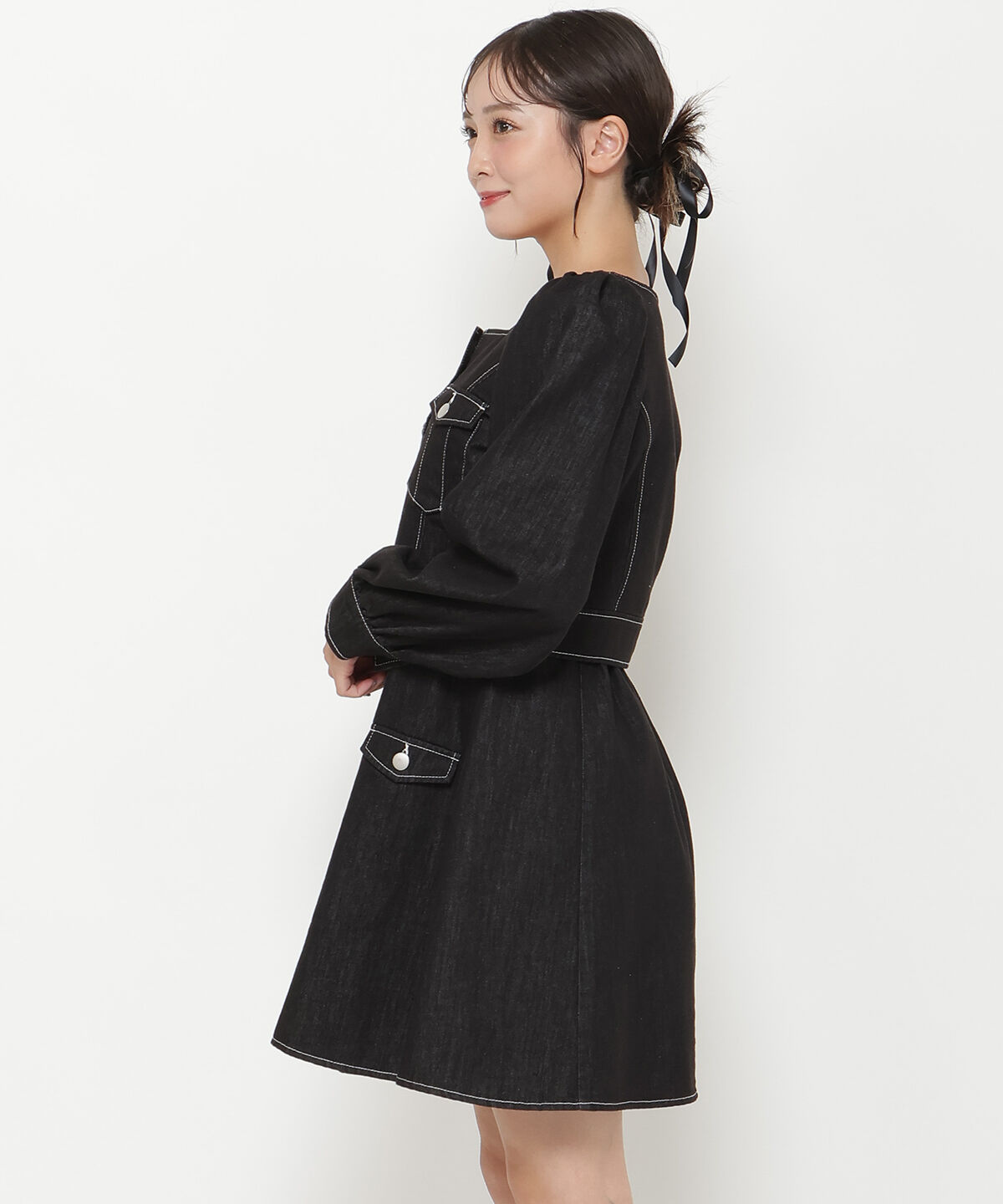 REDYAZEL「デニムジャケット＆ミニワンピセット」|ワンピース|