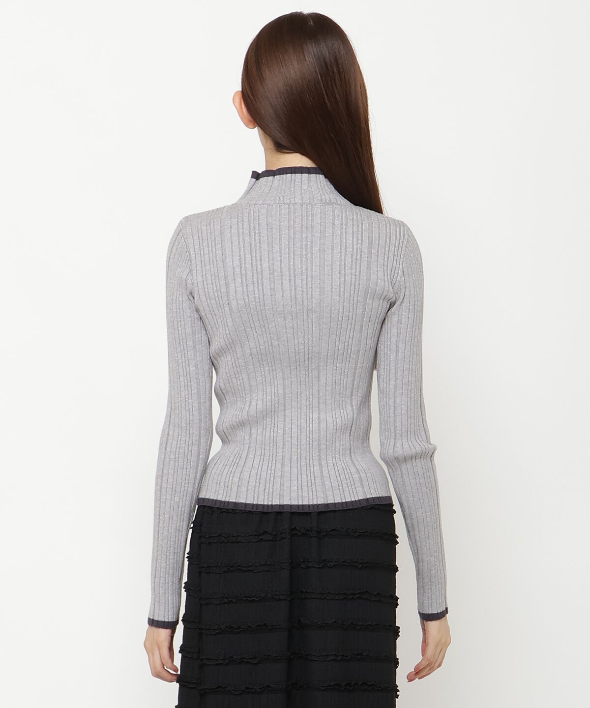 REDYAZEL「バイカラータートルニット」|ニット・セーター|