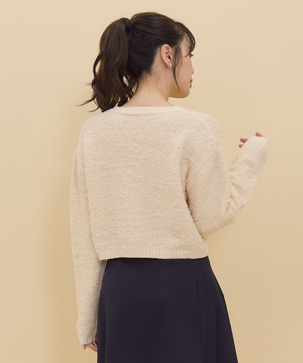 REDYAZEL「ゴールドボタンジャケットカーディガントップス」|カーディガン|