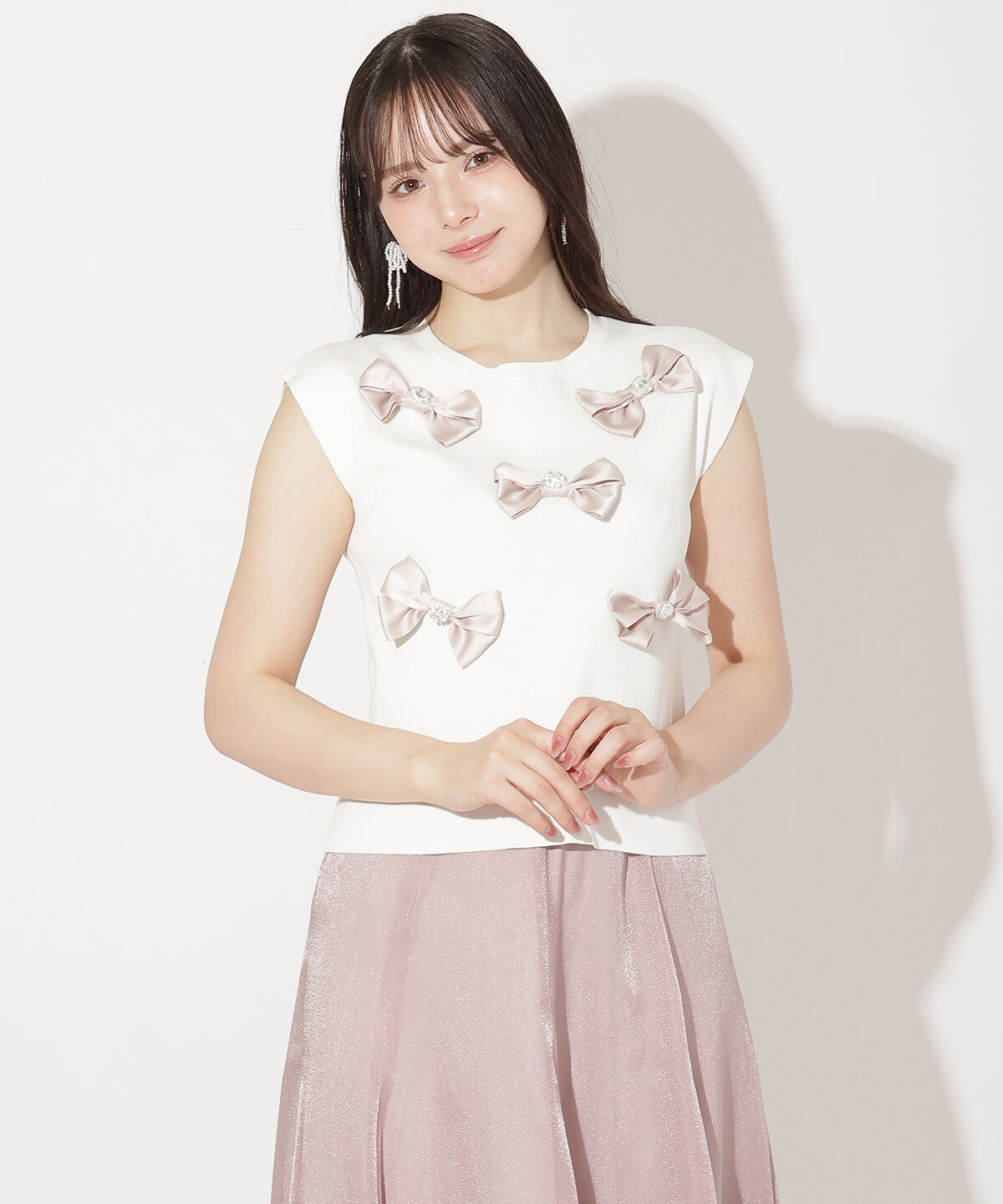 WILLSELECTION「ランダムサテンリボンプルオーバー」|Tシャツ・カットソー|