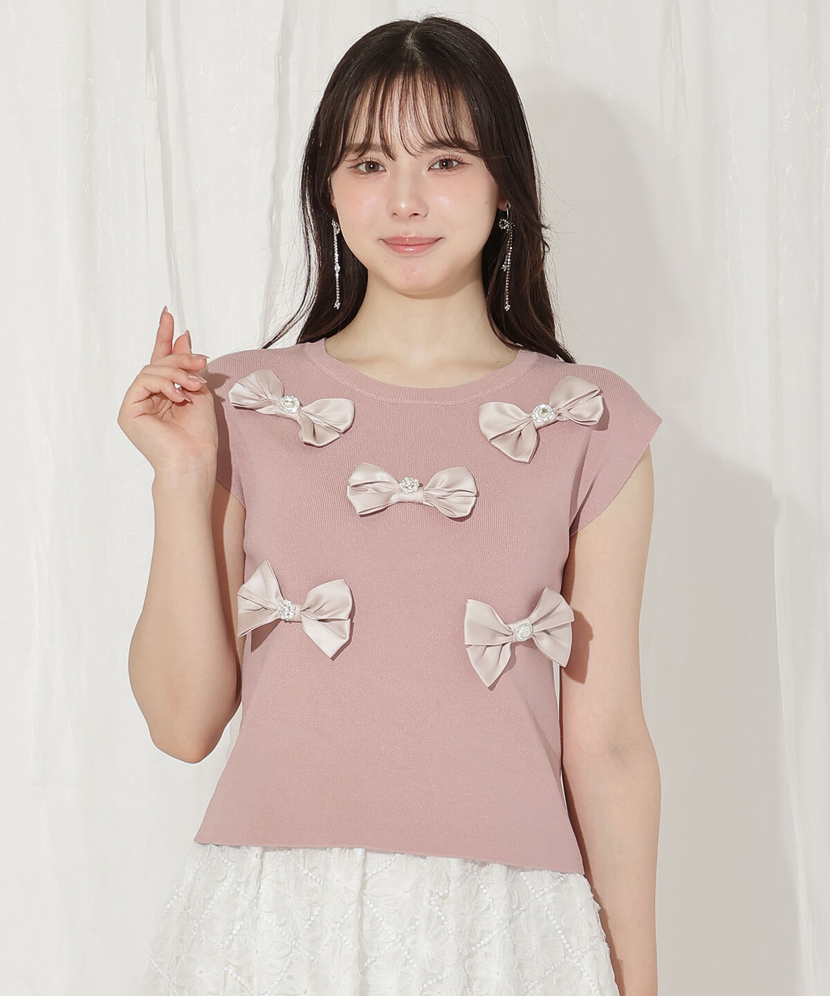 WILLSELECTION「ランダムサテンリボンプルオーバー」|Tシャツ・カットソー|