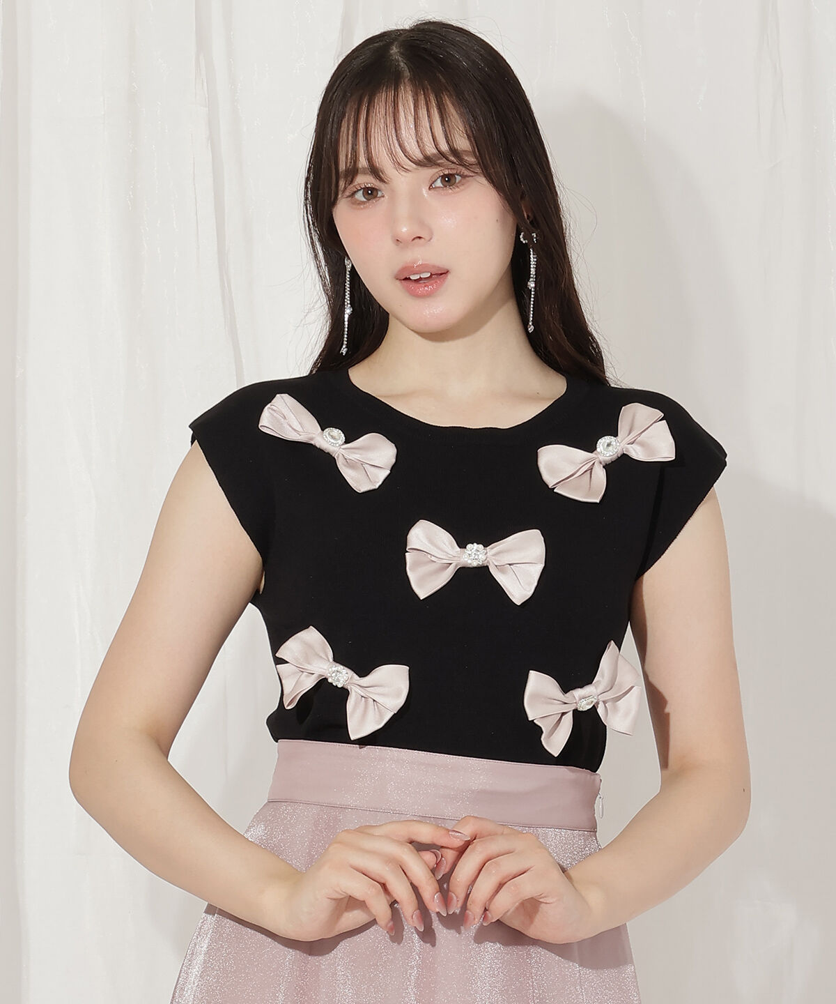 WILLSELECTION「ランダムサテンリボンプルオーバー」|Tシャツ・カットソー|