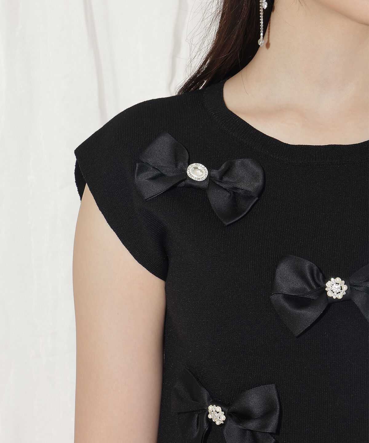 WILLSELECTION「ランダムサテンリボンプルオーバー」|Tシャツ・カットソー|