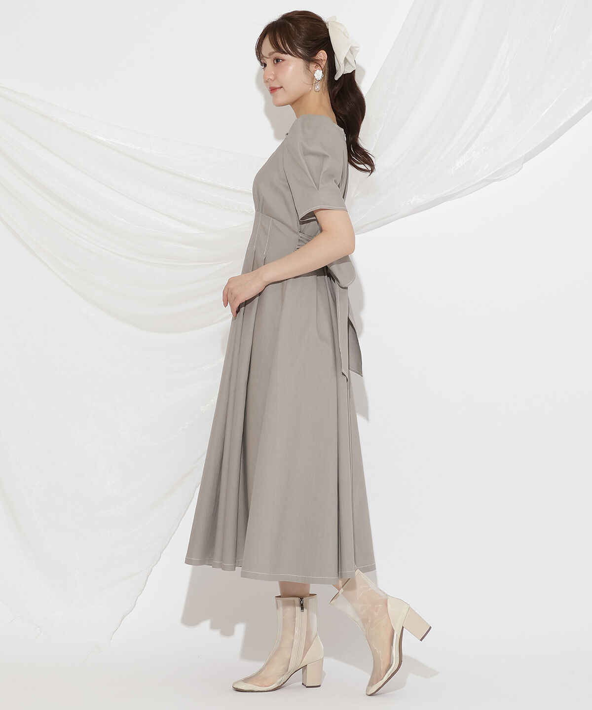 WILLSELECTION「バックリボンデニムワンピース」|ワンピース|