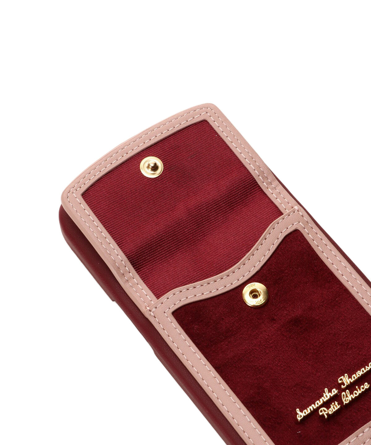 Samantha Thavasa Petit Choice「ベロアポケット付きiPhoneケース13pro」|モバイルケース|