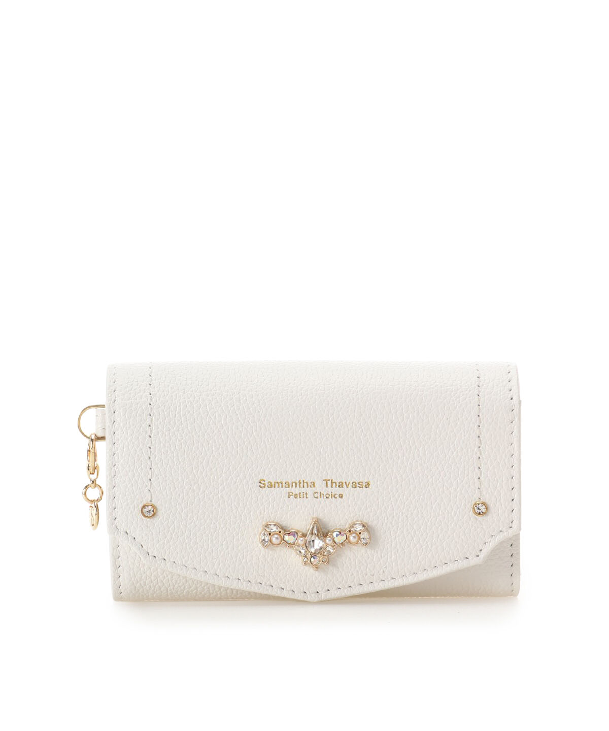 Samantha Thavasa Petit Choice「アーチビジュー キーケース」|キーケース|ホワイト