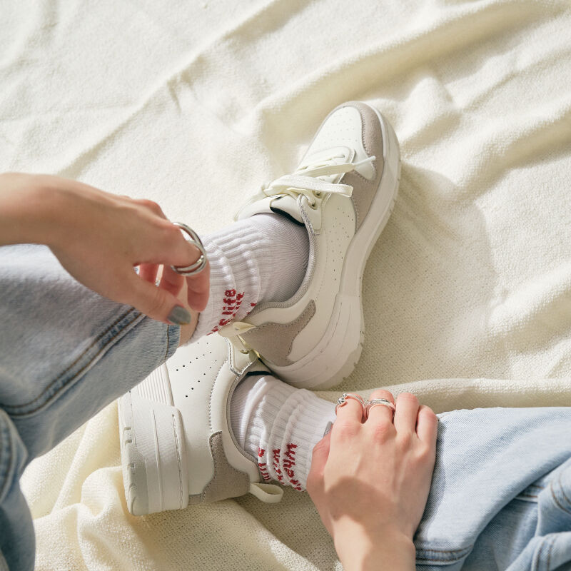 ORiental TRaffic「【トレンド】パンチングミッドソールスニーカー/OT3725 スニーカー 定番 人気 売れてる」|スニーカー|