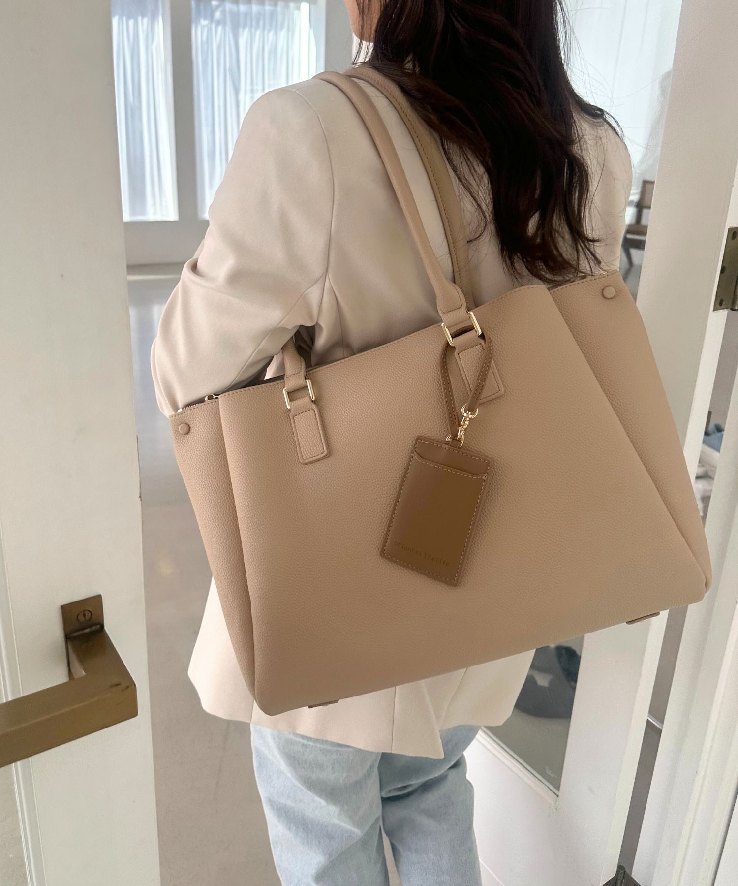 ORiental TRaffic「【BAG】A4横長トートバッグ/BA-220 通勤 通学 オフィスカジュアル 人気 トレンド 売れてる」|トートバッグ|