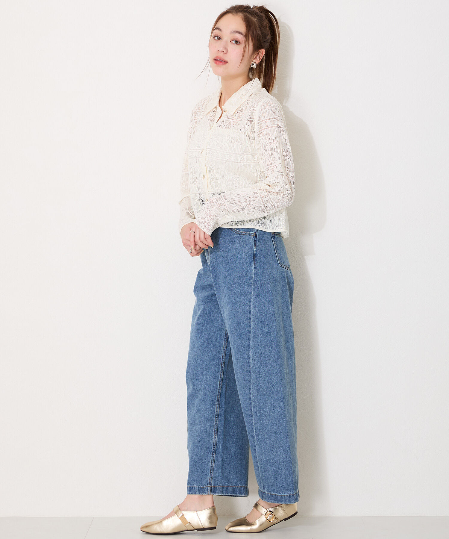 WA Oriental TRaffic「柔らか ストラップ フラット パンプス /52104 フィット クッション」|パンプス|