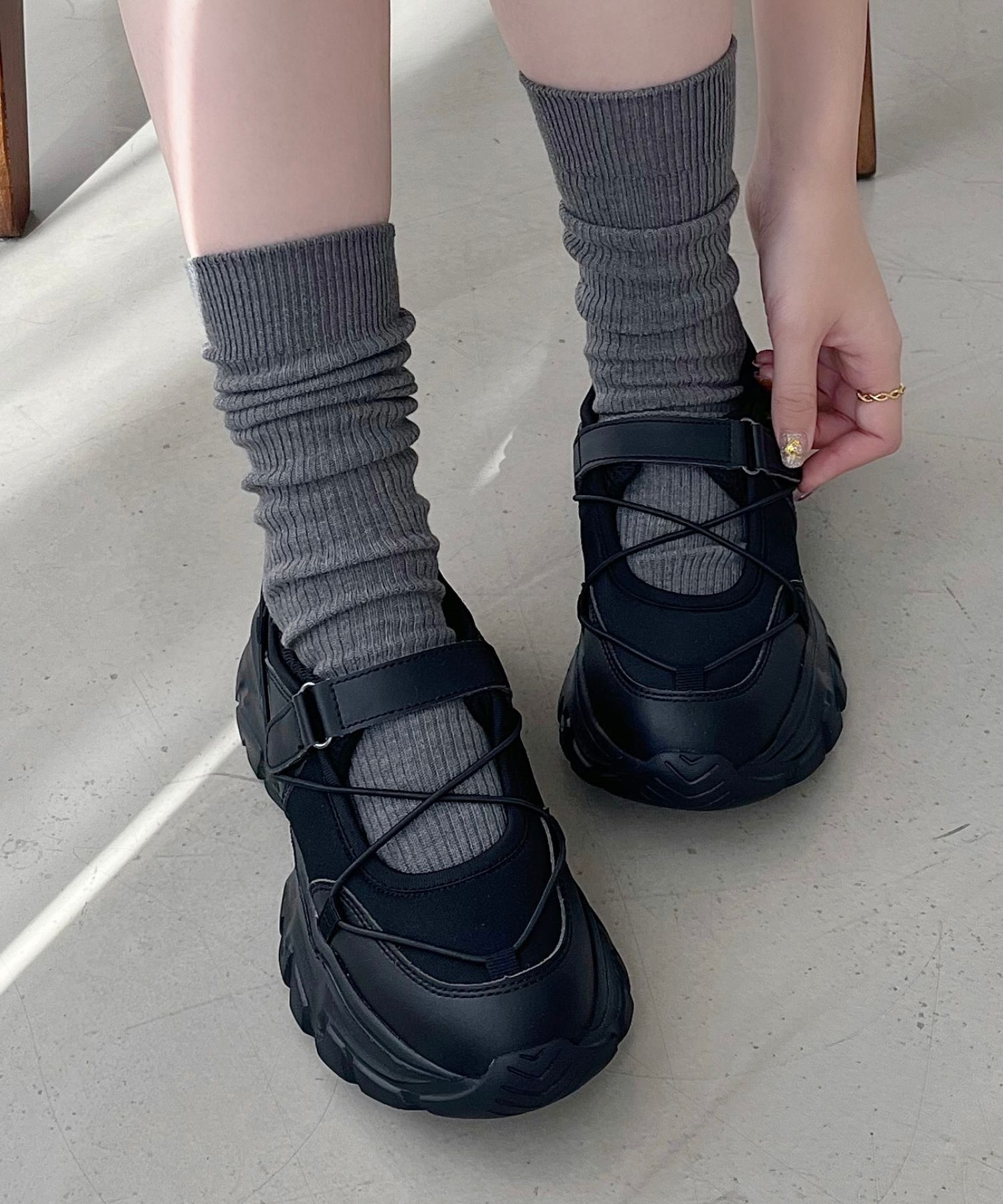 ORiental TRaffic「●人気アイテム●チューブストラップデザインベルト スニーカー /OT3751」|スニーカー|