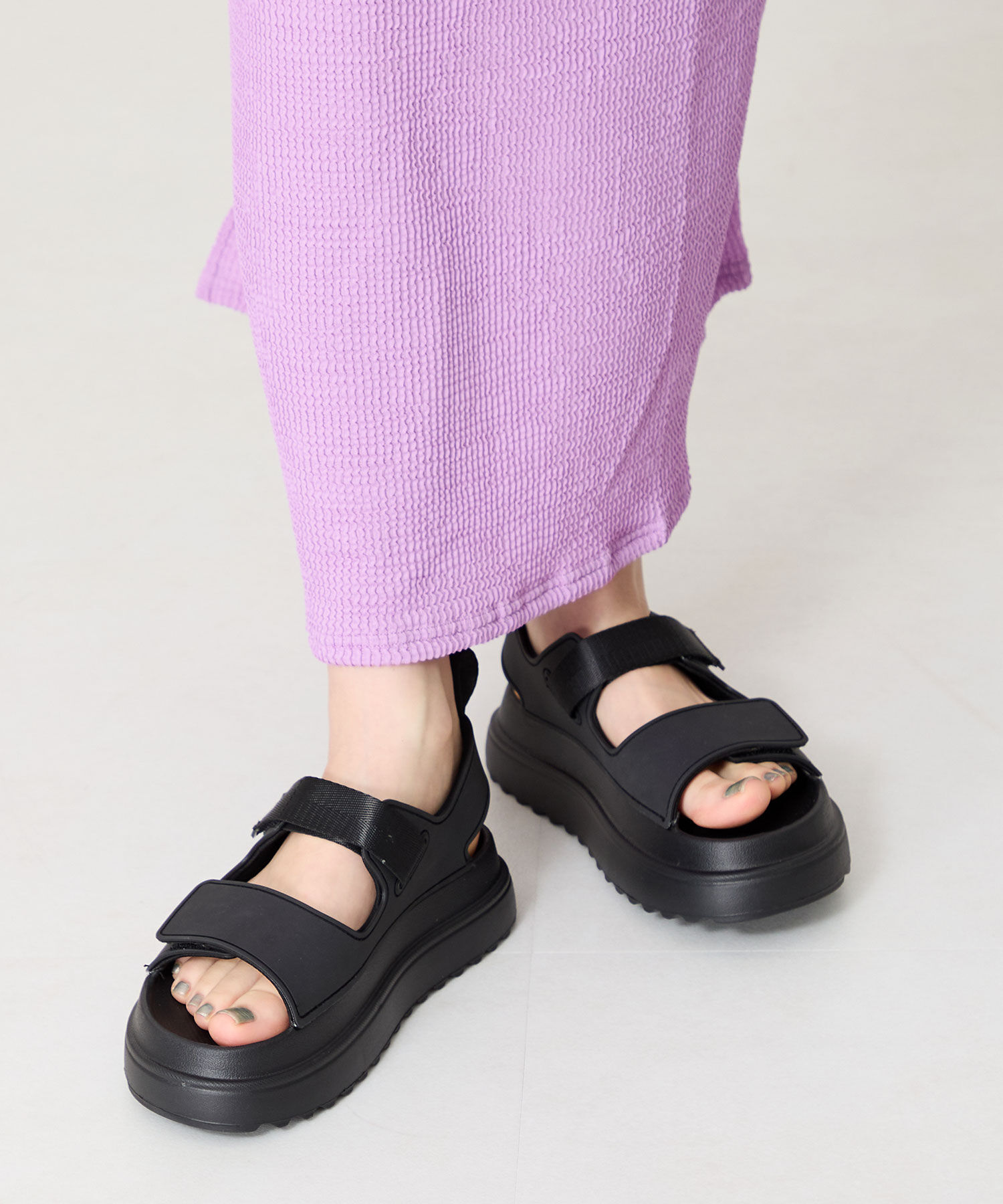 ORiental TRaffic「【リカバリーサンダル】ベルクロ EVAサンダル /OT3228 軽量 サンダル 人気 厚底」|サンダル|