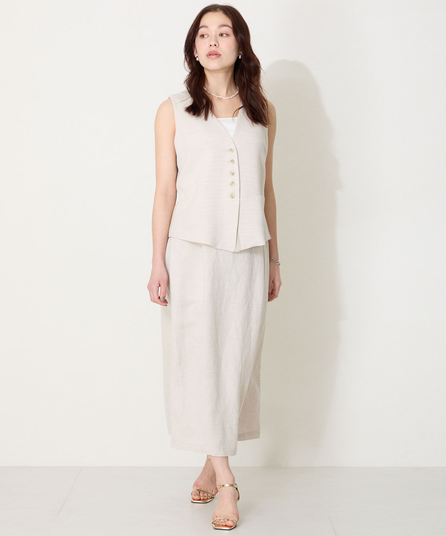 ORiental TRaffic「【WEB限定】ナローストラップヒールサンダル/31292 サンダル 人気 売れてる トレンド ヒール6.5cm」|サンダル|