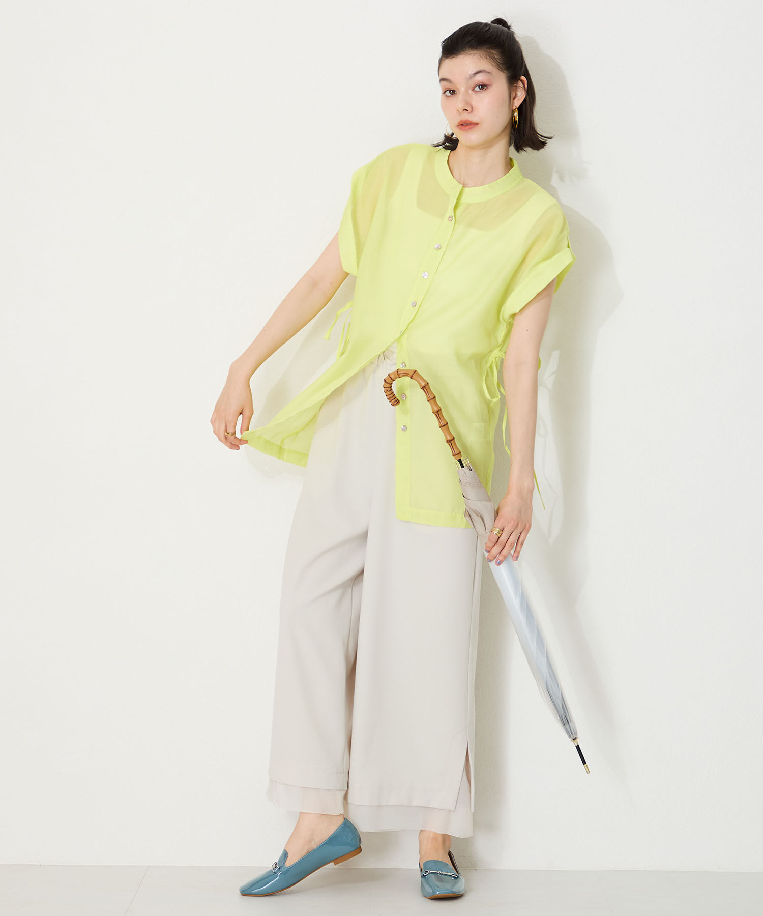 ORiental TRaffic「【WEB限定】 晴雨兼用 ビット ローファー /55106 レイン フラット 柔らかい」|パンプス|