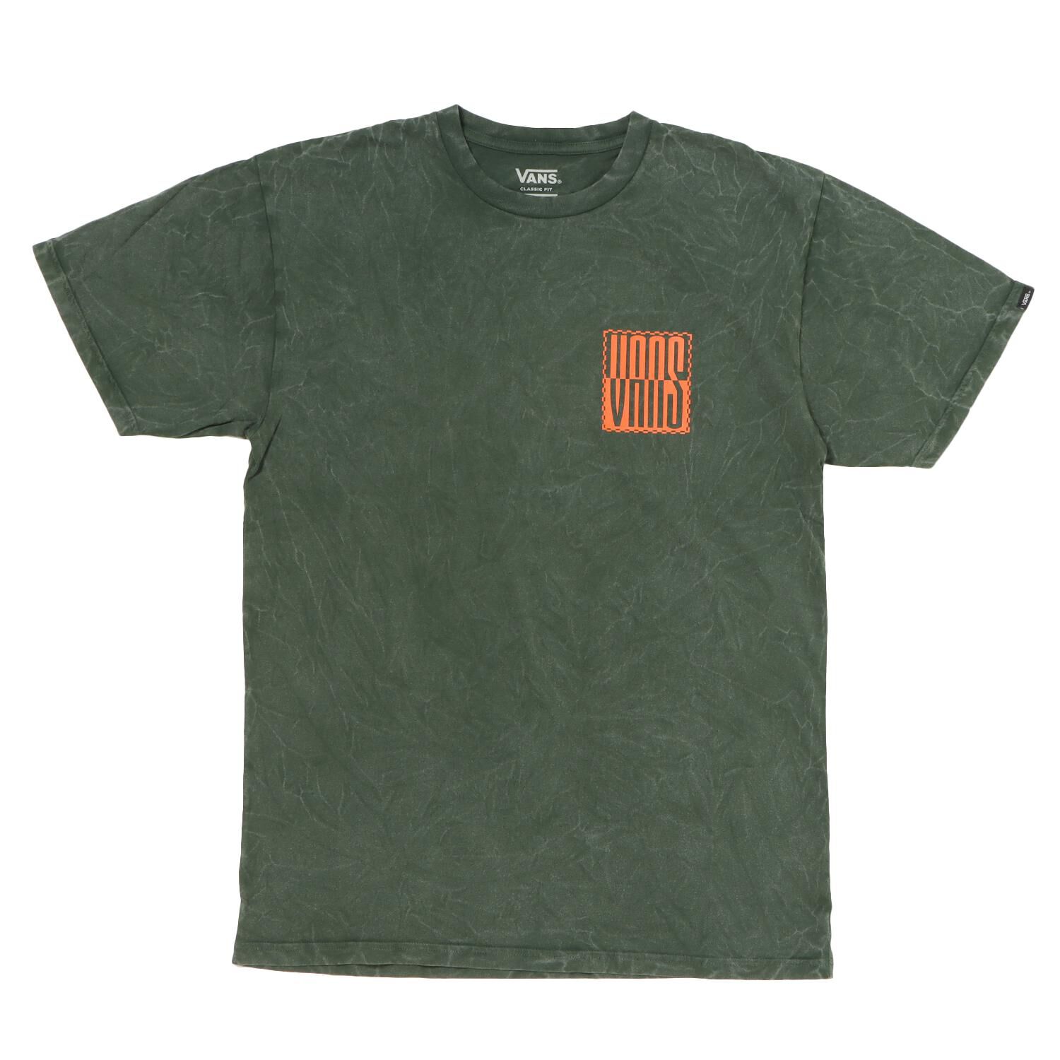 VANS「【VANSｱﾊﾟﾚﾙ】M STACKED TIE DYE LOGO SS TEE」|Tシャツ・カットソー|グリーン
