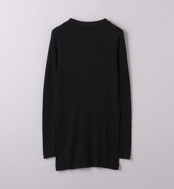 UNITED ARROWS「シルクリブ Vネック ロングカーディガン」|カーディガン|