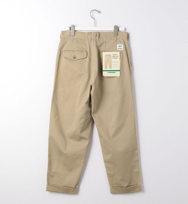 UNITED ARROWS green label relaxing「【別注】【WEB限定】＜3/2 WORKS＞GLR 2プリーツ チノパンツ」|チノ|
