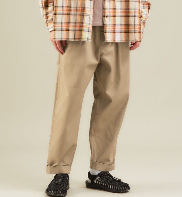 UNITED ARROWS green label relaxing「【別注】【WEB限定】＜3/2 WORKS＞GLR 2プリーツ チノパンツ」|チノ|