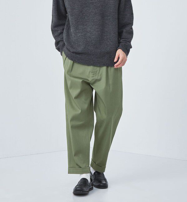 UNITED ARROWS green label relaxing「【別注】【WEB限定】＜3/2 WORKS＞GLR 2プリーツ チノパンツ」|チノ|