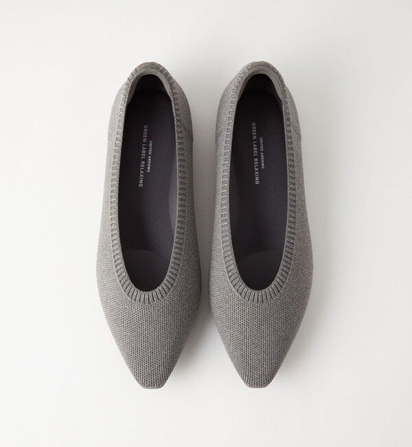 UNITED ARROWS green label relaxing「ウェルネス ニット フラットシューズ -撥水・ウォッシャブル-」|ローファー|