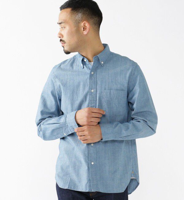 BEAMS PLUS「BEAMS PLUS / シャンブレー ボタンダウン シャツ」|シャツ・ブラウス|