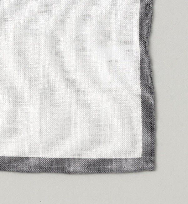 SHIPS「SHIPS:リネン パイピング ポケットチーフ」|ハンカチ|