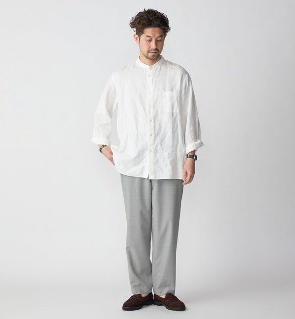 SHIPS「SHIPS:〈洗濯機可能/ストレッチ〉T/R トロピカル リラックス イージーパンツ」|チノ|ライトグレー