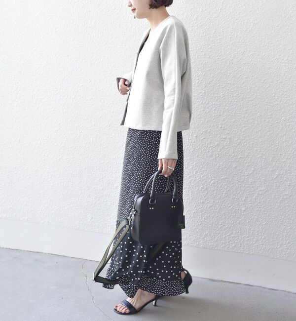 SHIPS for women「*〈手洗い可能〉フロント ビジュー ボタン ダンボール カーディガン◇」|カーディガン|