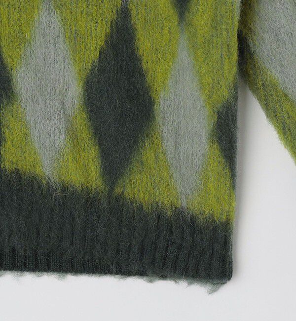 SHIPS「SHIPS: モヘヤ アーガイル Vネック ニット カーディガン」|カーディガン|