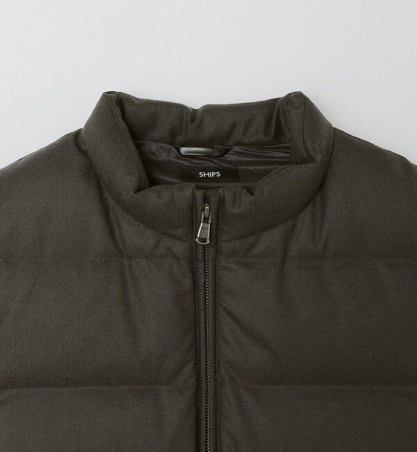 SHIPS「SHIPS: ウールファブリック ダウン ベスト」|ダウンベスト・ベスト|