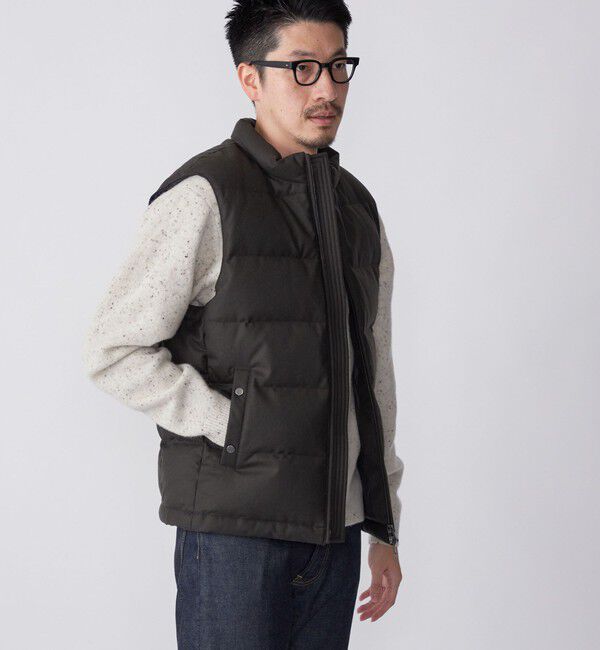 SHIPS「SHIPS: ウールファブリック ダウン ベスト」|ダウンベスト・ベスト|