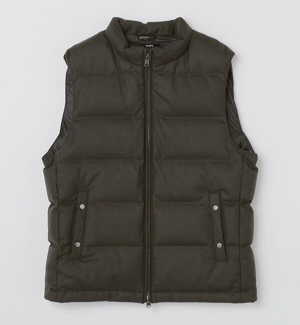 SHIPS「SHIPS: ウールファブリック ダウン ベスト」|ダウンベスト・ベスト|