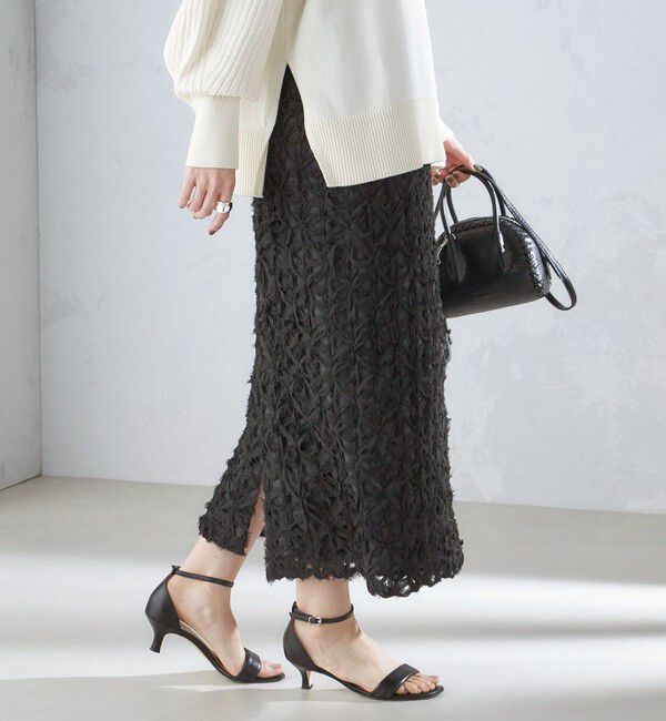 SHIPS for women「リボン レース タイト スカート 24SS ◇」|スカート|