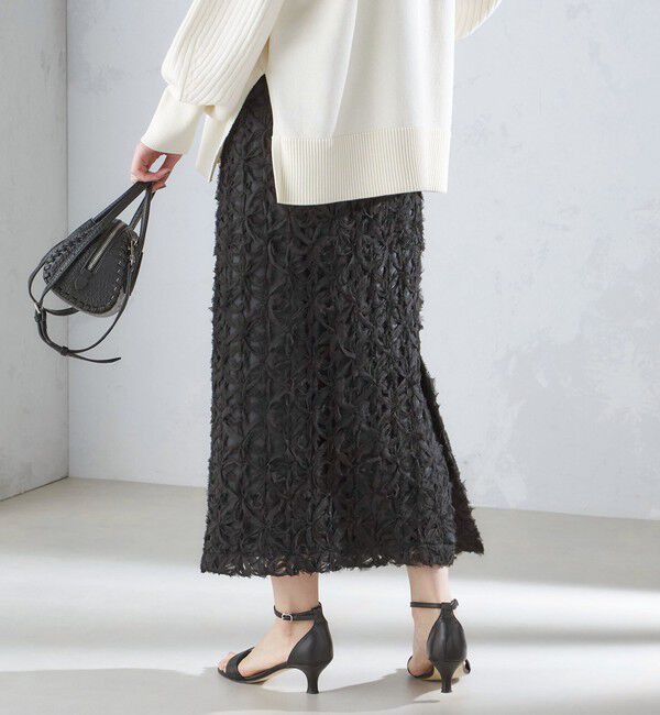 SHIPS for women「リボン レース タイト スカート 24SS ◇」|スカート|