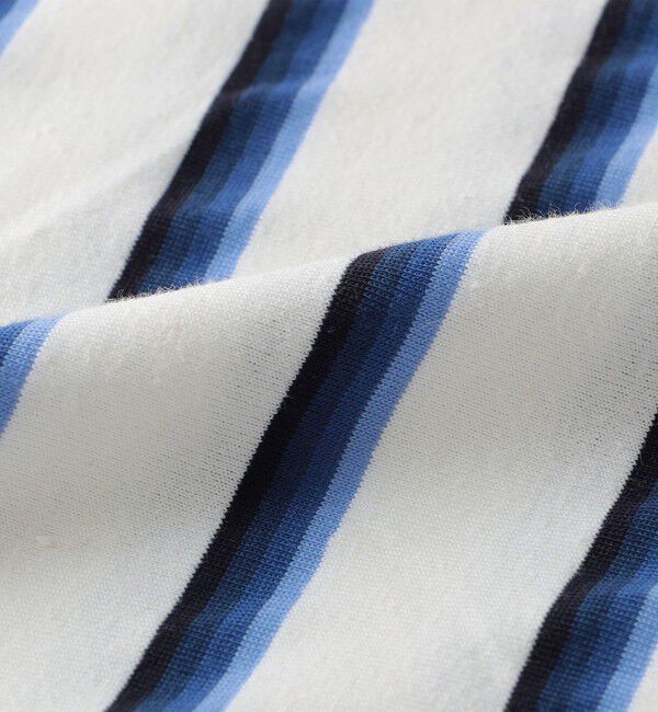 SHIPS「SHIPS: TEXBRID(R) リネン グラデーション ボーダー Tシャツ」|Tシャツ・カットソー|