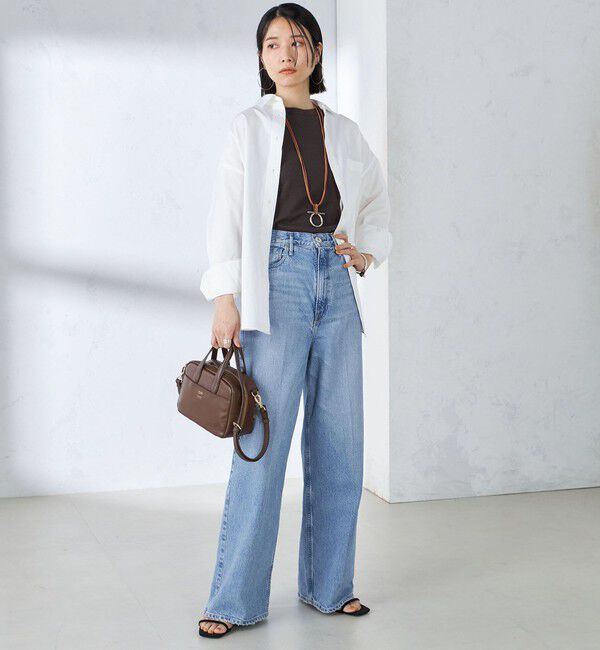 SHIPS for women「〈洗濯機可能〉ピンオックス 刺繍 オーバー シャツ」|シャツ・ブラウス|