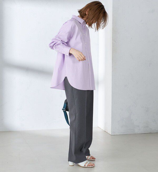 SHIPS for women「〈洗濯機可能〉ピンオックス 刺繍 オーバー シャツ」|シャツ・ブラウス|