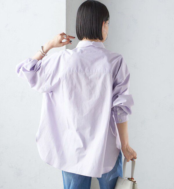 SHIPS for women「〈洗濯機可能〉ピンオックス 刺繍 オーバー シャツ」|シャツ・ブラウス|