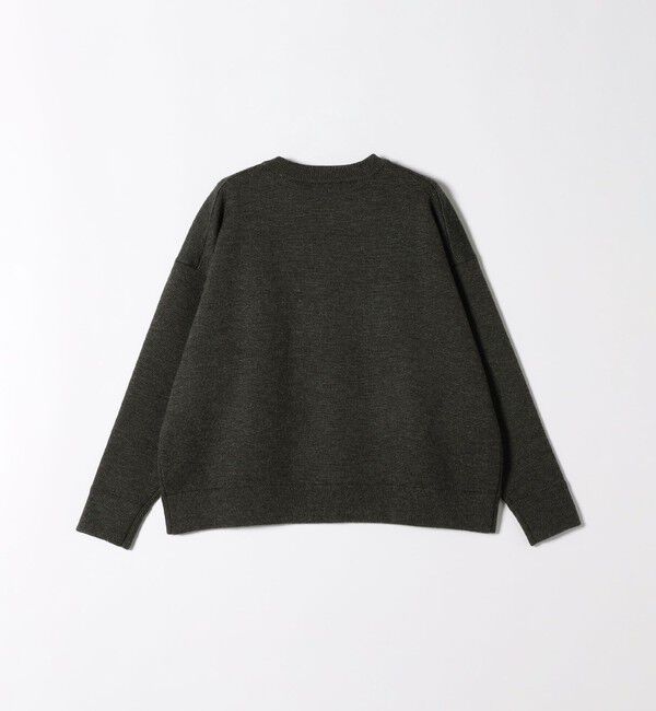 SHIPS any「SHIPS any:〈手洗い可能〉ロゴ刺繍 クルーネック ニット プルオーバー」|ニット・セーター|