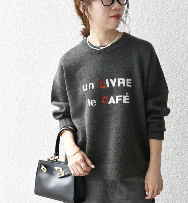 SHIPS any「SHIPS any:〈手洗い可能〉ロゴ刺繍 クルーネック ニット プルオーバー」|ニット・セーター|