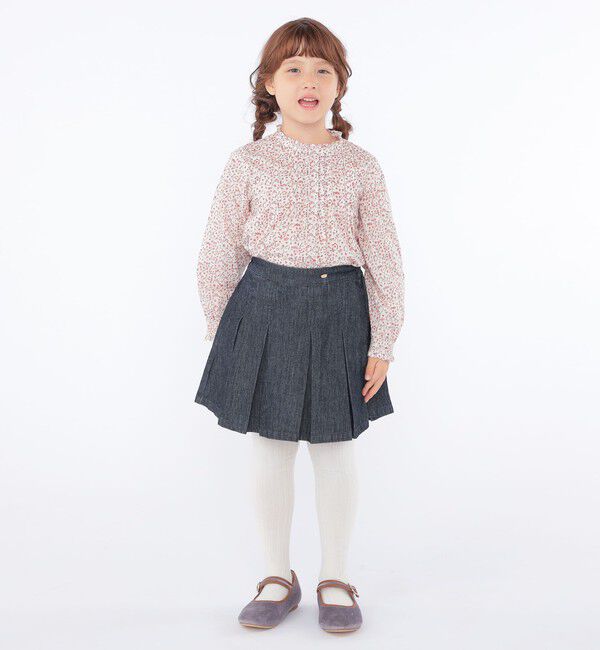 SHIPS KIDS「SHIPS KIDS:100～130cm / リバティ 長袖 ブラウス」|シャツ・ブラウス|