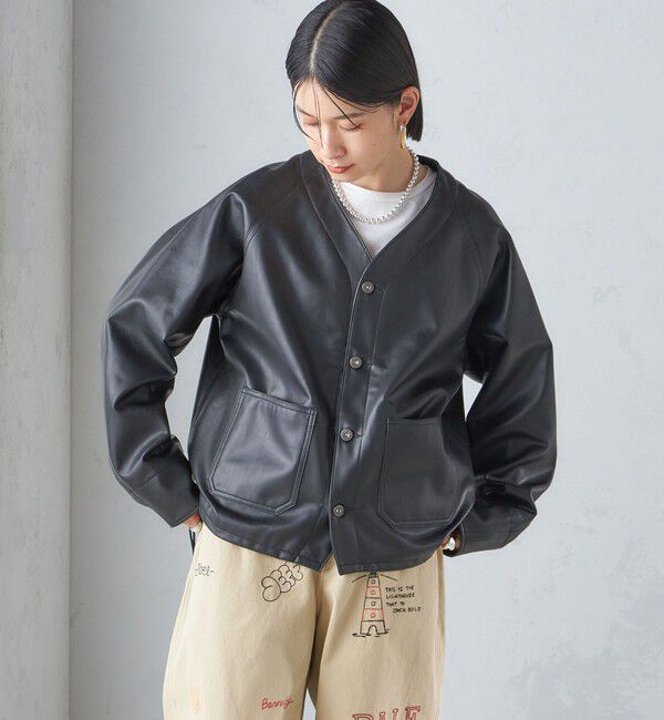 SHIPS for women「【SHIPS別注】WHITE FIELD: LE エンジニア ジャケット」|ノーカラージャケット|