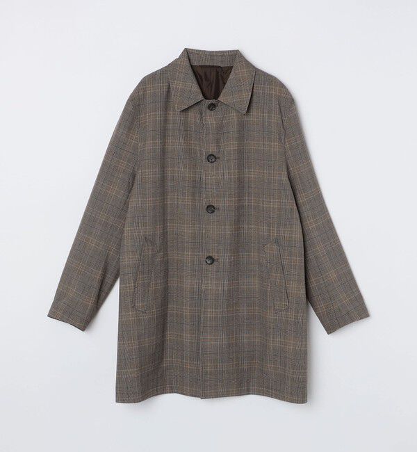 SHIPS Colors 「SHIPS Colors:ステンカラー コート チェック◇」|ステンカラーコート|