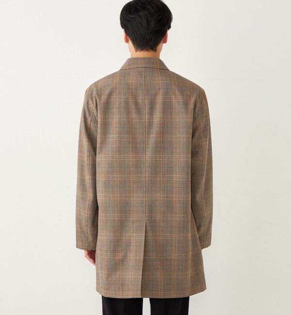 SHIPS Colors 「SHIPS Colors:ステンカラー コート チェック◇」|ステンカラーコート|