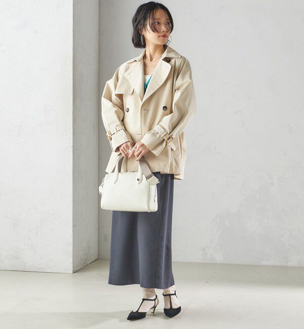 SHIPS for women「〈撥水加工〉ドロスト ショート トレンチ コート」|トレンチコート|