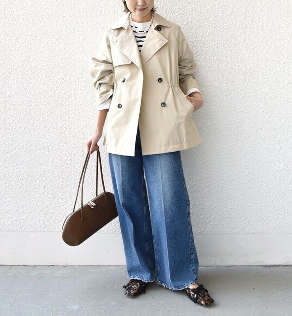 SHIPS for women「〈撥水加工〉ドロスト ショート トレンチ コート」|トレンチコート|