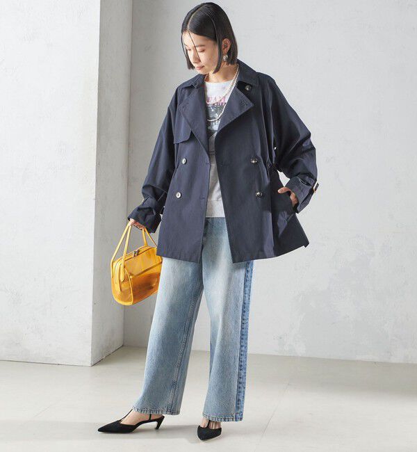SHIPS for women「〈撥水加工〉ドロスト ショート トレンチ コート」|トレンチコート|