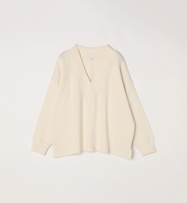 SHIPS any「《追加予約》SHIPS any:〈手洗い可能〉サカリバ 深Vネック ルーズ プルオーバー」|プルオーバー|