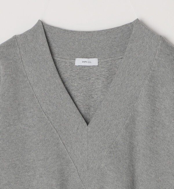 SHIPS any「《追加予約》SHIPS any:〈手洗い可能〉サカリバ 深Vネック ルーズ プルオーバー」|プルオーバー|