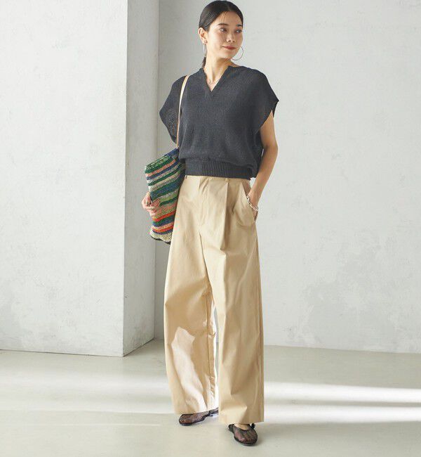 SHIPS for women「SHIPS Primary Navy Label:チノパンツ」|チノ|