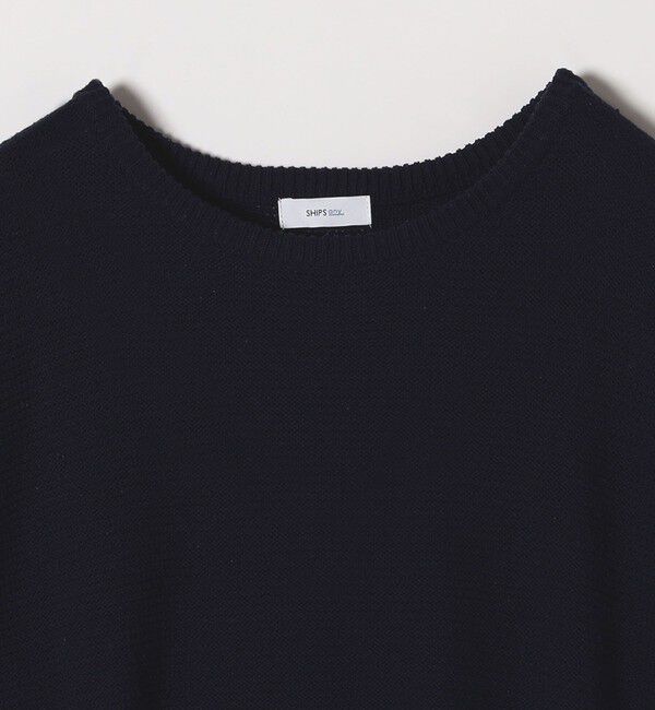 SHIPS any「SHIPS any: シルク コットン ボートネック ニット プルオーバー」|ニット・セーター|